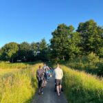 men on a walk