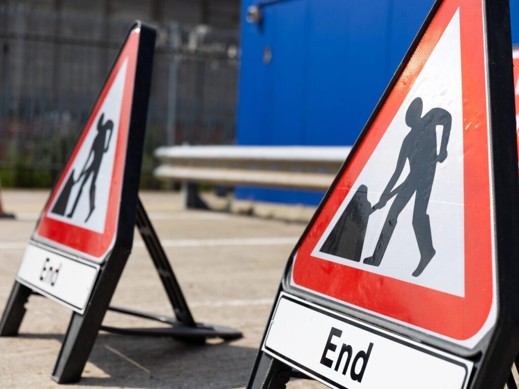 road works end